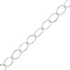 7mm x 5mm Cable Chain, Brass Metal, Silver-Plated (Per Yard) 
