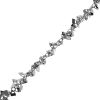 Chain with Padlock Charms, Steel, Silver (Per Foot) 