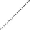 Chain with Small Linked Circles, Steel, Silver (Per Foot) 