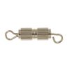8mm Ribbed Barrel Screw Clasp, Silver-Plated (36 Pieces) 