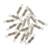 8mm Ribbed Barrel Screw Clasp, Silver-Plated (36 Pieces) 
