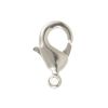 Lobster Claw Clasp, 12mm Silver-Plated, Brass Material (36 Pieces) 