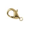Lobster Claw Clasp, 12mm Gold-Plated, Brass Material (36 Pieces) 