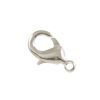 Brass Lobster Claw Clasp, 15mm, Silver-Plated (24 Pieces) 