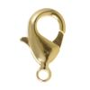 Brass Lobster Claw Clasp, 15mm, Gold-Plated (24 Pieces) 