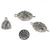 Magnetic Rhinestone Clasp, 13mm, Silver (3 Pieces) 