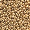 Czech Seed Beads, Round, Matte Gold (CHOOSE SIZE) 