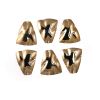 Vintage Textured Trapezoid Gold Plated Charms - 32mm x 27mm (36PCS) 