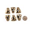 Vintage Textured Trapezoid Gold Plated Charms - 32mm x 27mm (36PCS) 