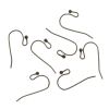 Plain Fish Hook Earwire with Ball, Black Oxide (36 Pieces) 
