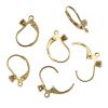 Leverback Earring w/ Rhinestone (Gold-Plated) (24 Pieces) 