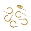 Vintage Textured Earring Loop Studs, Small, Gold-Plated (72 Pieces) 
