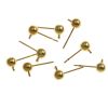 Earring Post w/ 5MM Ball & Closed Ring, Gold-Plated (36 Pieces) 