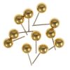Earring Post with 6mm Ball, Gold-Plated (72 Pieces) 
