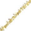 Chain with Footprint Charms, Steel, Gold (Per Foot) 