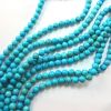 8mm Smooth Round, Stabilized Turquoise Beads (16