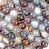 8mm Smooth Round Botswana Agate Beads (16