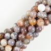 8mm Smooth Round Botswana Agate Beads (16