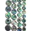 Abalone Beads, 18mm, Coin (16