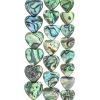 Abalone Beads, 15X15mm Heart (16