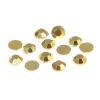 Acrylic Rhinestone, Gold Metallic, 8mm (SS40), Faceted Round, Flatback (144 Pieces) 