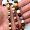 6mm Smooth Round Natural Mookaite Jasper Beads (16