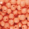Peach - Faceted Opaque Plastic Beads (Choose Size) (Pack) 