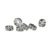 4.5MM Rhinestone Rondelles -Crystal/Silver (24PC) 