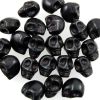 10mm Stone Skull Bead-Black (40 Pieces) 