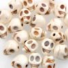 10mm Stone Skull Bead-Ivory (40 Pieces) 