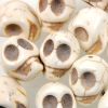 18mm Stone Skull Bead-Ivory (22 Pieces) 