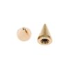 Metal Cone Spike 10mm-BULK PACK! (Gold) (100 Pieces) 