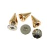 Metal Cone Spike 10mm (Gold) (10 Pieces) 
