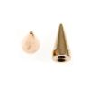 Metal Cone Spike 15mm-BULK PACK! (Gold) (50 Pieces) 