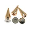 Metal Cone Spike 15mm (Gold) (10 Pieces) 