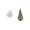 Metal Cone Spike 15mm (Silver) (10 Pieces) 