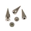 Metal Cone Spike 15mm (Silver) (10 Pieces) 