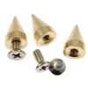 Metal Cone Spike 15mm-Wide-BULK PACK! (Gold)    (50 Pieces) 