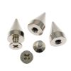Metal Cone Spike 15mm-Wide-BULK PACK! (Silver)    (50 Pieces) 