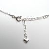 Necklace Extender Chain with Heart Charm, 2