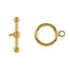 Toggle Clasp-22mm, Gold-Plated (6 Pairs) 