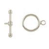 Toggle Clasp-22mm, Silver-Plated (6 Pairs) 