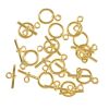 Smooth Toggle Clasp, 11mm, Gold Plate (12 Sets ) 