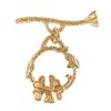 Flower Toggle Clasp, 20mm, Gold (6 Pairs) 
