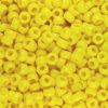 Mini Pony Beads, 6.5x4mm, Opaque Yellow  (Approx. 1000 Pieces) 