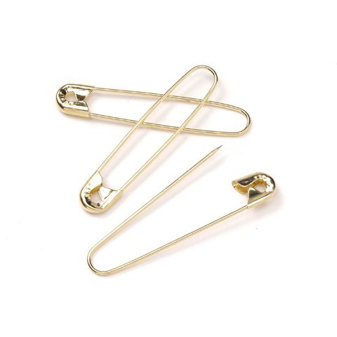 3/4-inch Gold Sequin Pins 100 grams