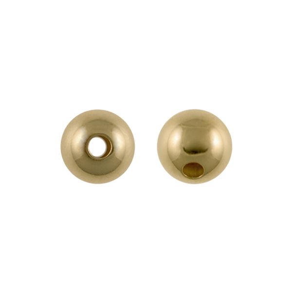 Round Brass Beads 3mm - Brass & Silver Plated Beads - Metal Beads