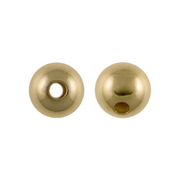 50 Count Wholesale 14K Gold-Filled 4mm Round Seamless Spacer Beads (Hole  Size 1.15mm to 1.25mm)