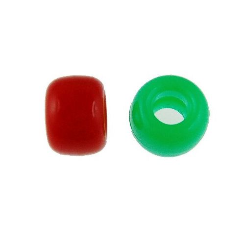 6mm Mini Plastic Transparent Green Pony Beads Bulk, 1000pcs
