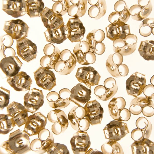 50 Pcs/lot Bronze Gold Silver Colors Earring Findings For Jewelry Making  Parts